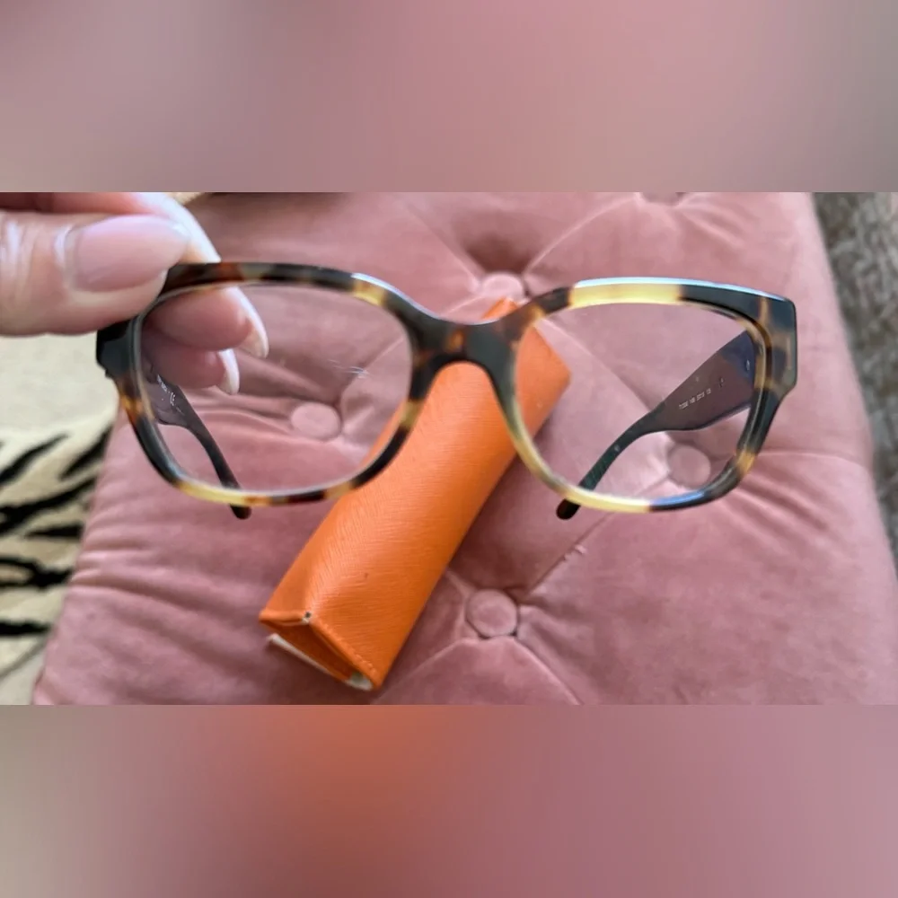 Tory Burch Tortoise Shell Rectangle Glasses Frames